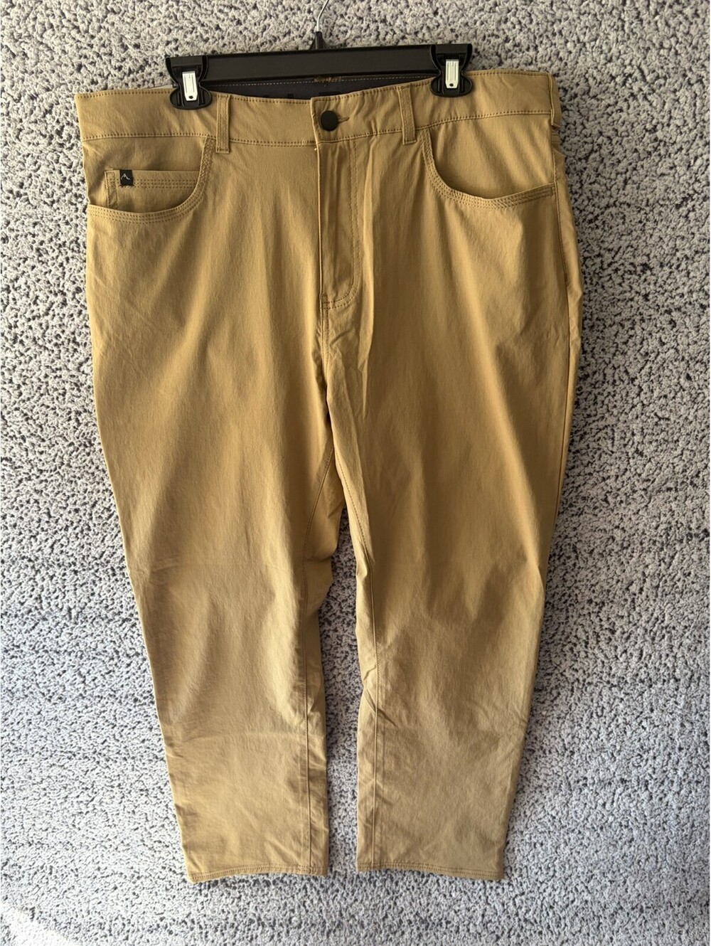 Denali Trent Travel Pants Men's 36x30 Boardwalk Khaki Stretch NWT